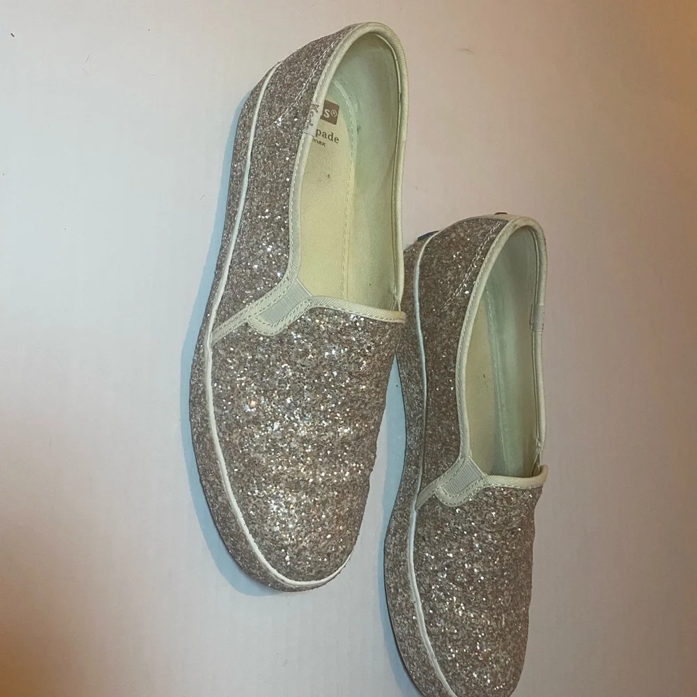 Kate Spade Glitter Slip-On Platform Sneaker size 11